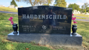 Upright headstone, Angelic Memorials, Monuments, Northern Kentucky, headstones, gravestones