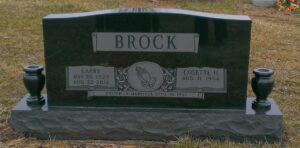 Upright Headstone with Vases | Premium Black | New Bethel Cemetery, Angelic Memorials, Monuments, Northern Kentucky, headstones, gravestones