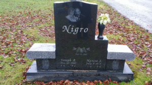 Custom Memorial Bench with Laser Etching | Premium Black