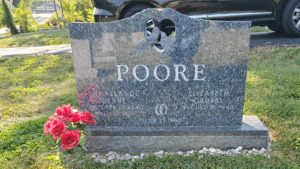 Upright Headstone | Blue Pearl, Angelic Memorials, Monuments, Northern Kentucky, headstones, gravestones