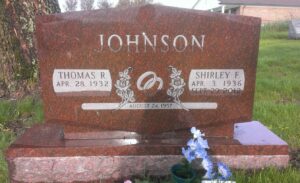 Upright Headstone with Special Cut | Red Teakwood | Walton Cemetery, Angelic Memorials, Monuments, Northern Kentucky, headstones, gravestones