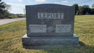 Upright Headstone, Angelic Memorials, Monuments, Northern Kentucky, headstones, gravestones