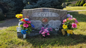 Upright headstone, Angelic Memorials, Monuments, Northern Kentucky, headstones, gravestones