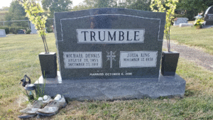 Upright headstone, Angelic Memorials, Monuments, Northern Kentucky, headstones, gravestones