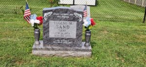 Upright Headstone with Two Turned Granite Vases | Bahama Blue, Angelic Memorials, Monuments, Northern Kentucky, headstones, gravestones