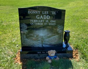 Upright Premium Black Headstone